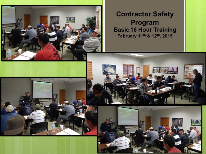 COMANCO Holds 'Contractor Safety Program Basic' 16 Hour Training