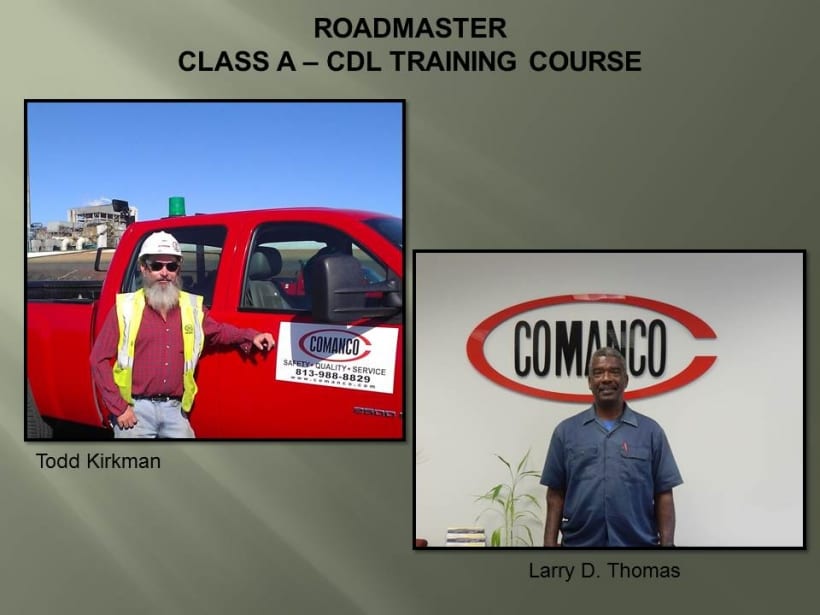 Class A CDL Training Completed COMANCO