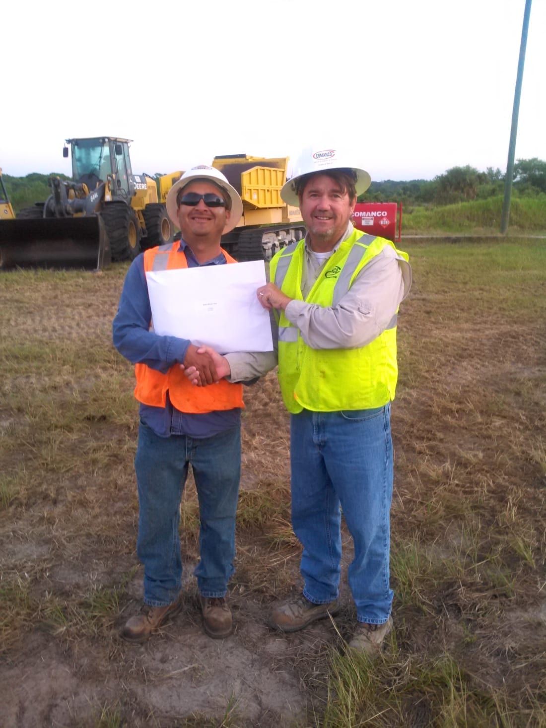 Crew Working at Chemical Plant Receives Safety Cards COMANCO