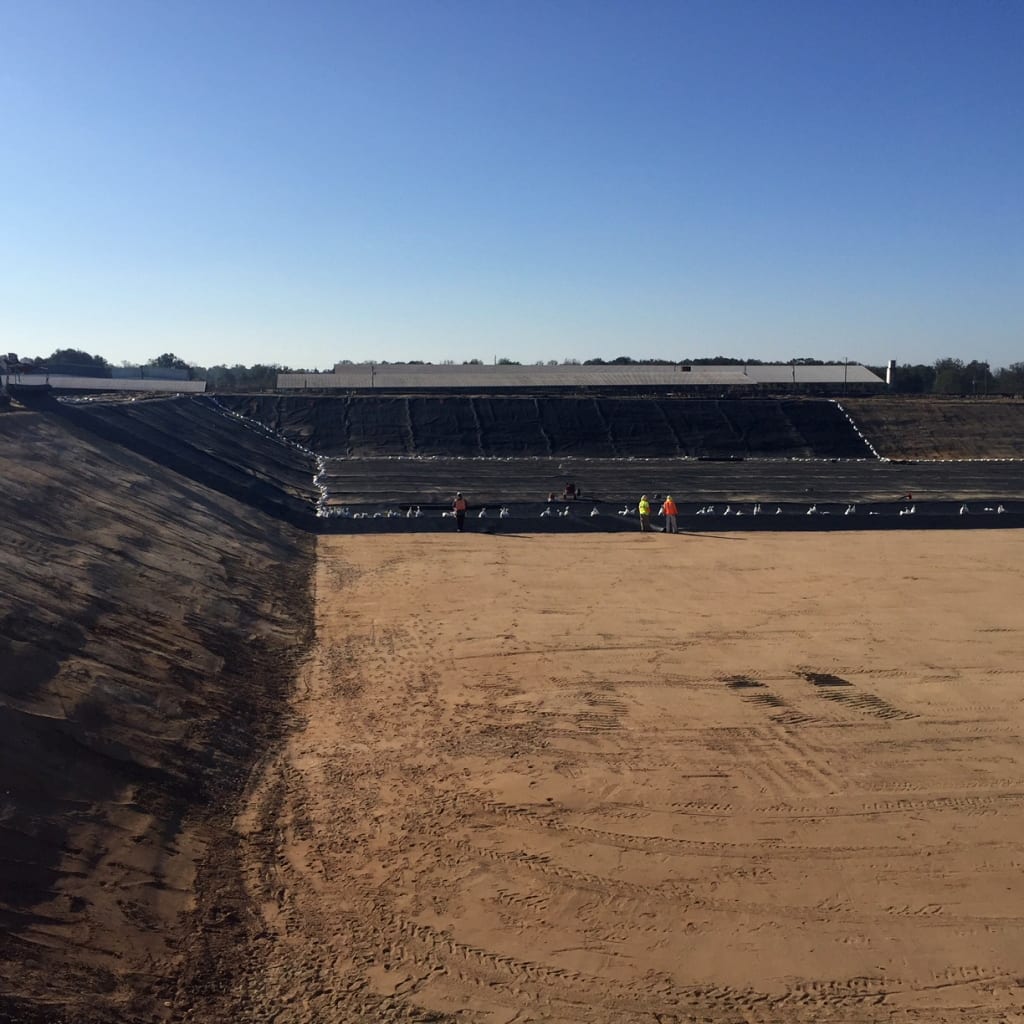 Florida Dairy Farm Liner Installation COMANCO 3 COMANCO