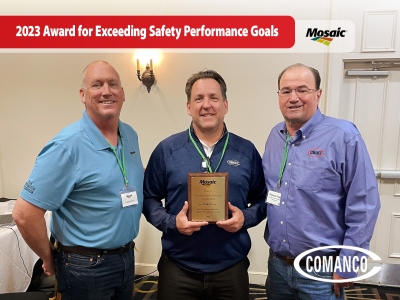 COMANCO Receives 2023 Safety Performance Award from Mosaic