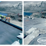 Liner Maintenance in South Idaho, on a 60mil and 100mil HDPE geomembrane containment system