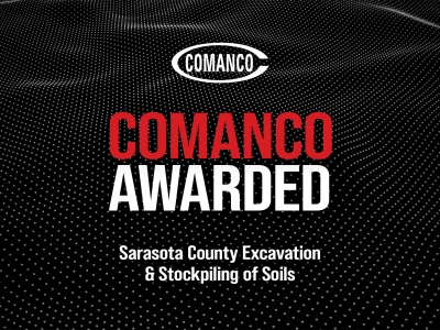 COMANCO Awarded Sarasota County Earthwork - Excavation and Stockpiling