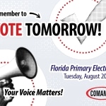 Remember to vote on August 20th, Florida Primary Elections