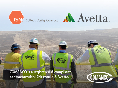 COMANCO is fully compliant with ISNetworld and Avetta, making us a top choice for mining companies that prioritize safety and contractor reliability.