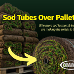 Big roll sod installation using HDPE tubes