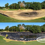 COMANCO Replaces Golf Course Pond Liner at Mountain Lake Golf Course