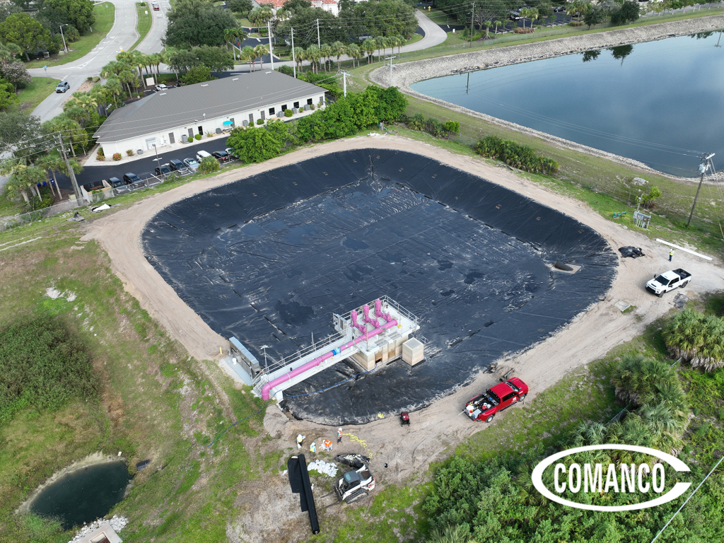 COMANCO Completes Detailed Pond Liner Installation in Bonita Springs, Florida