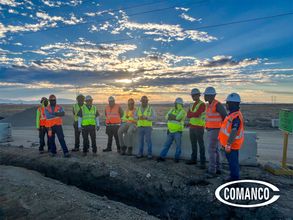Morning Tailgate Safety Meeting at Sunrise