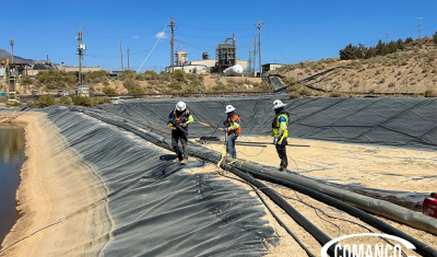 COMANCO Protects Mining Containment Through Routine Geomembrane Inspection and Repair